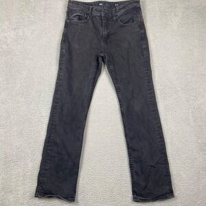 Buckle BKE Jake Jeans Mens 33x34 Straight Black Denim Stretch Cowboy